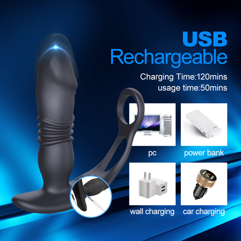 3 In1 Anal Vibrator ——   Lovelyhoneytoy