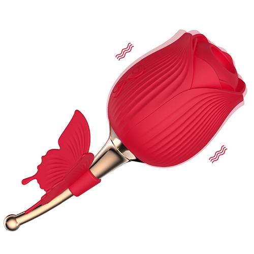 Rose Shape Vaginal Vibrator Stimulation