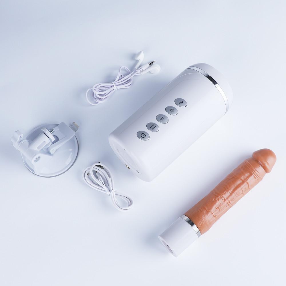 OMYSKY 11.4-Inch 6-Frequency 3-Speed Telescoping Voice Dildo