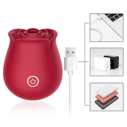 Red Rose Sucking Vibrator