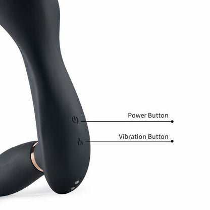 7 Vibrating &amp; Pulsating Balls Teasing Butt Plug with Cock Ring