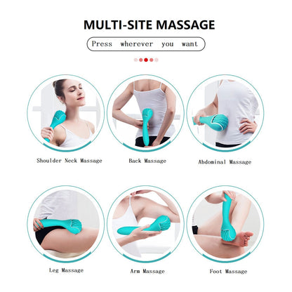 Double Head Vibrating Massage Stick 10 Frequency Roller Massager Female Av Stick