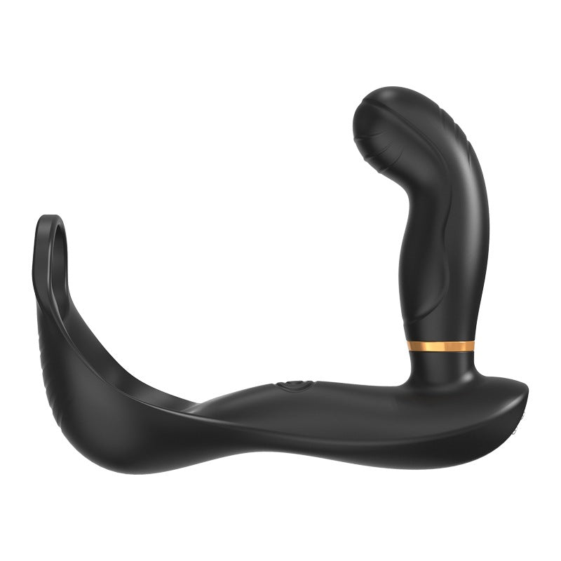 7 Vibrating &amp; Pulsating Balls Teasing Butt Plug with Cock Ring