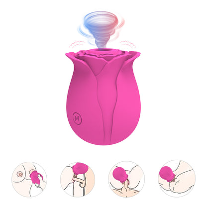 Rose Vibrator Delux With Multicolor