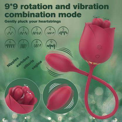 2 In 1 Rose Toy With Bullet Vibrator