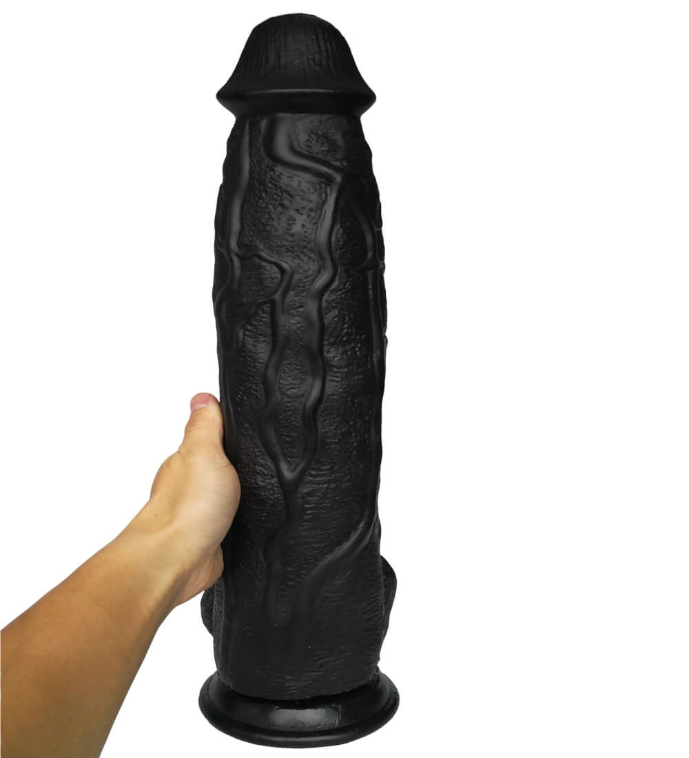 Long Penis Shape Dildo 17.1"x3.54" Cunt Anal Masturbation Couple Flirting Large Sex Toy