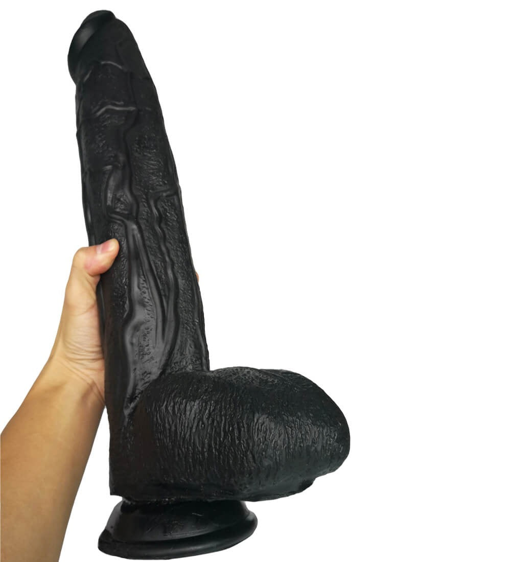 Long Penis Shape Dildo 17.1"x3.54" Cunt Anal Masturbation Couple Flirting Large Sex Toy