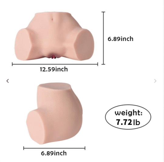 7.7lb Coed in Supine Real-Feel Skin Youth Pussy Ass Realistic Butt